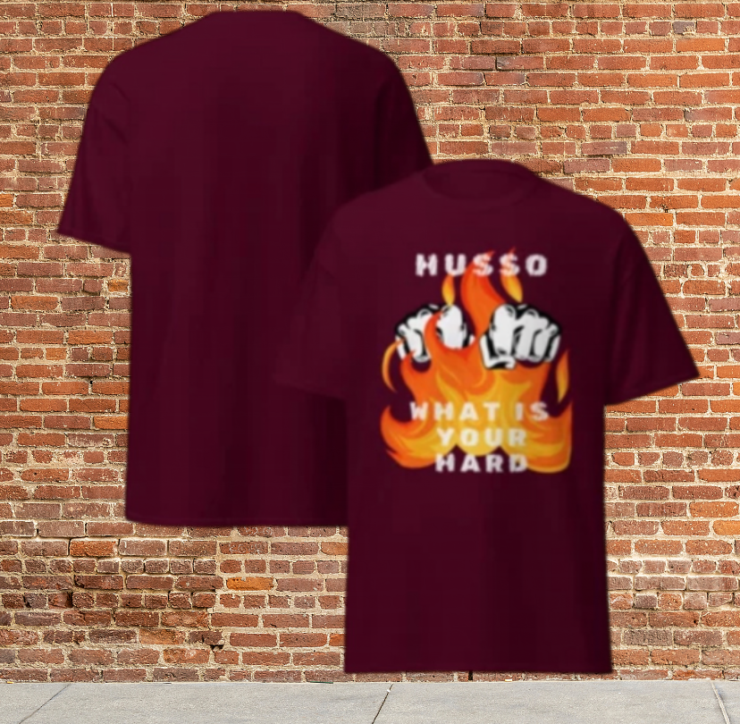 Men Husso Hard flaming hands, classic tee