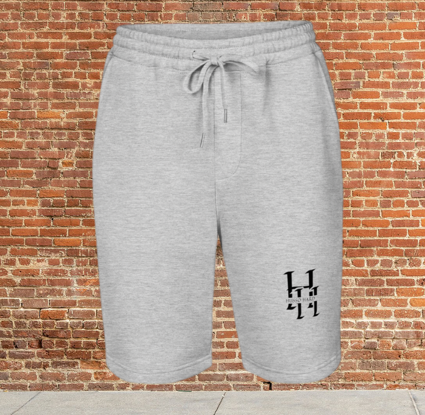 Men Husso Hard black H fleece shorts