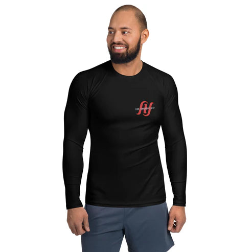 Men's Swim Shirt | Surf Rash Guard Long sleeve | Protect from sunburn, wind, sand, or other elements | Husso Hard