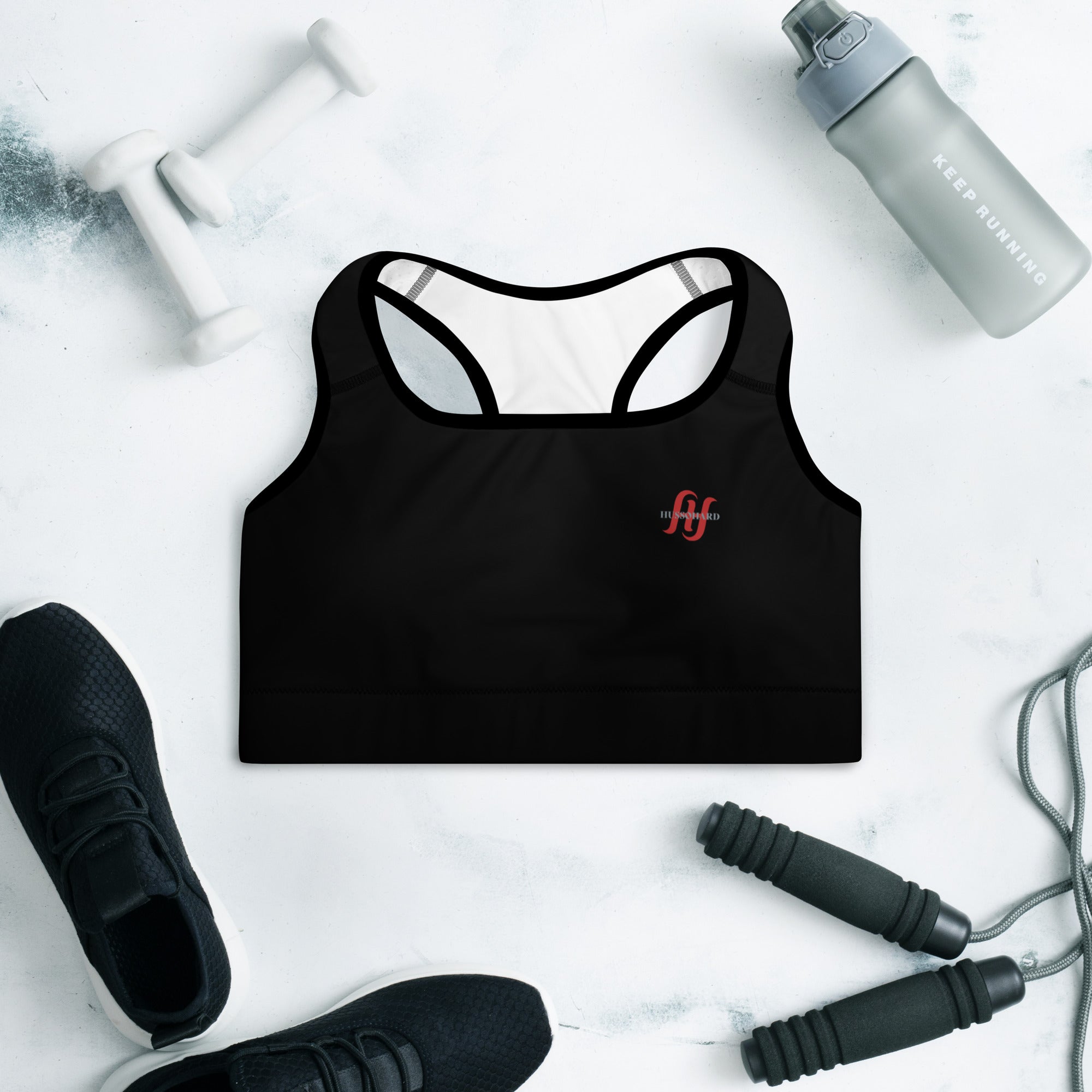 Women Husso Hard red H Sports Bra