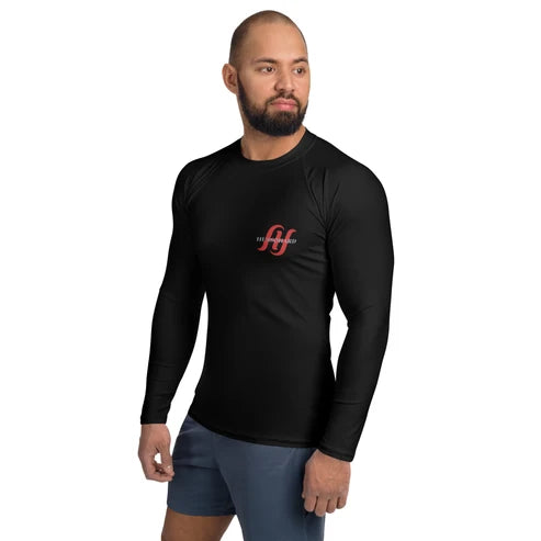 Men’s Red HH Logo Long-Sleeve Rash Guard (XS–3XL)