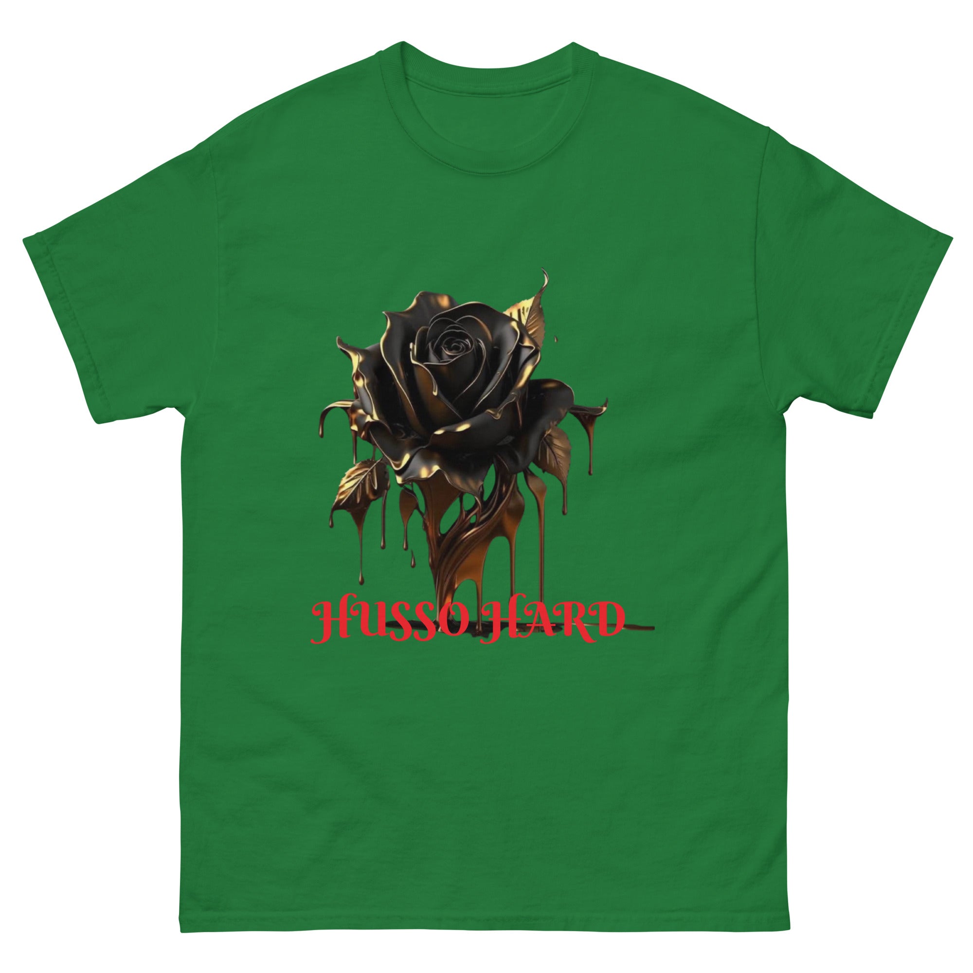 Men's Cotton T-Shirt: Melting Rose Classic Tee | Husso Hard