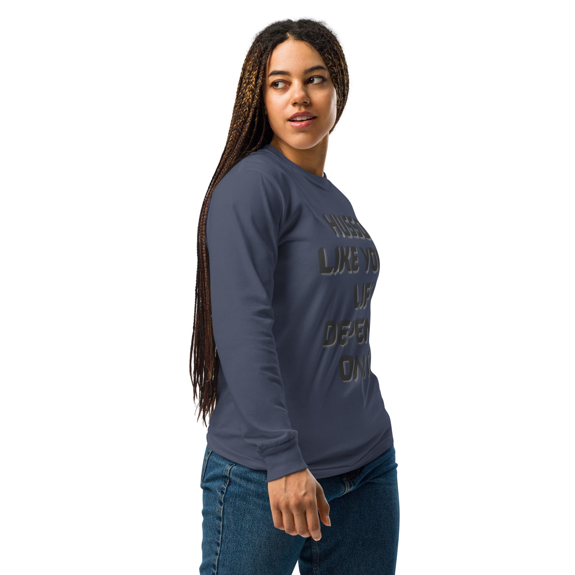 Women's Long-Sleeve Shirt | Garment-Dyed Shirt | Husso Hard