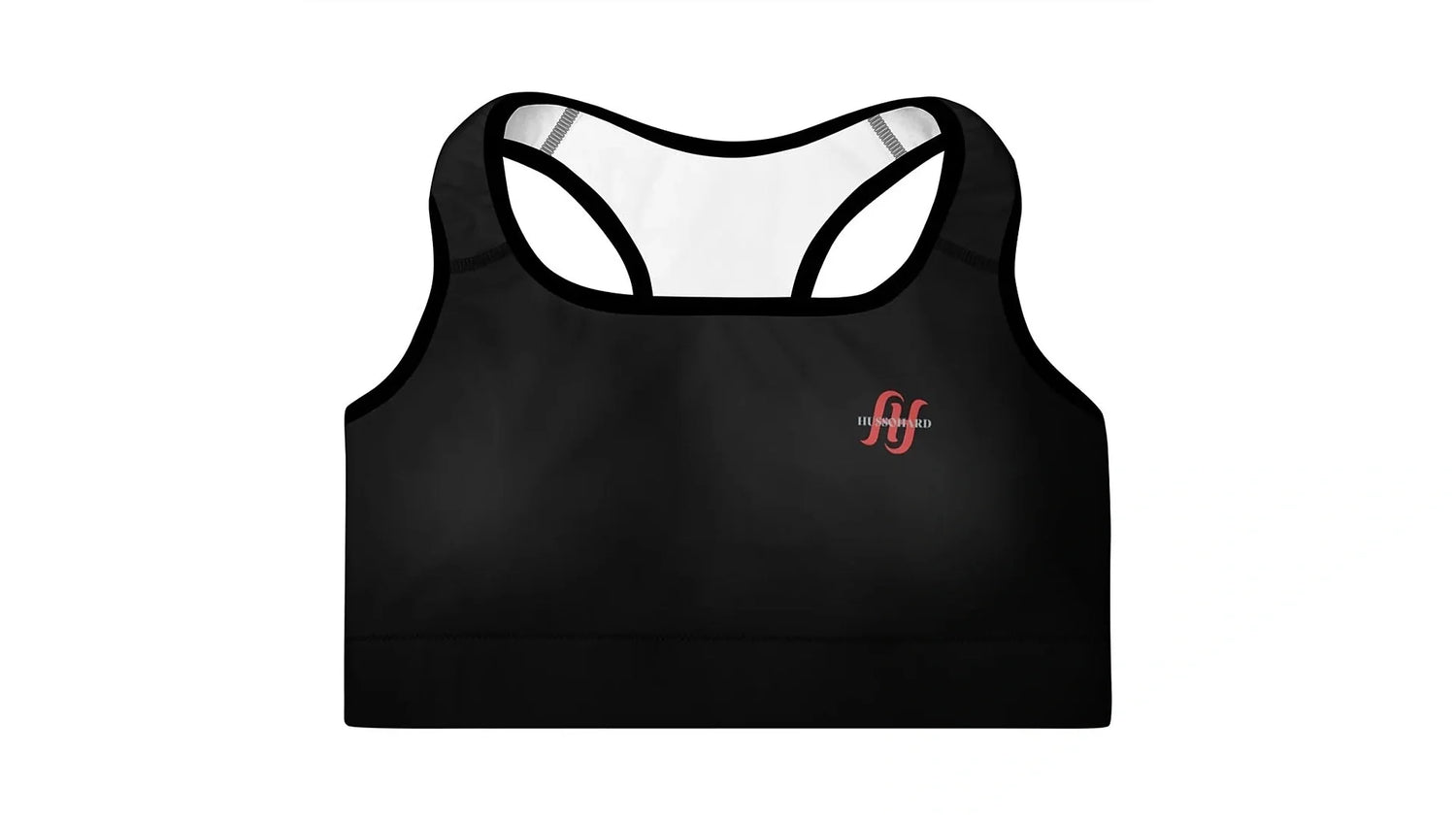 Husso Hard black sport bra for women’s athletic streetwear and training 
