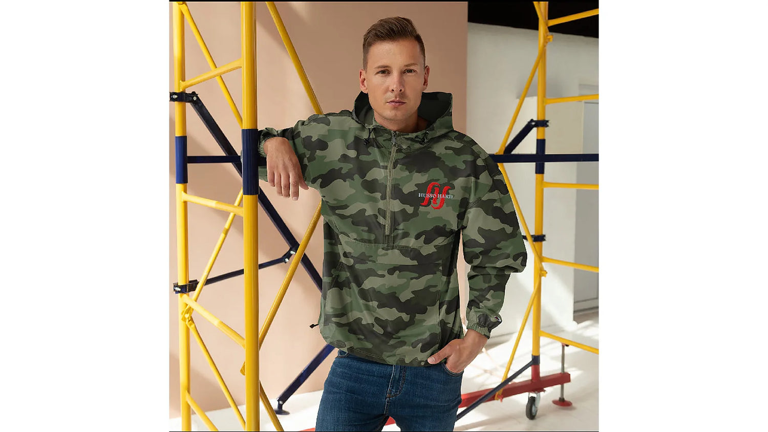 Husso Hard camo men’s jacket coat for athletic streetwear outerwear