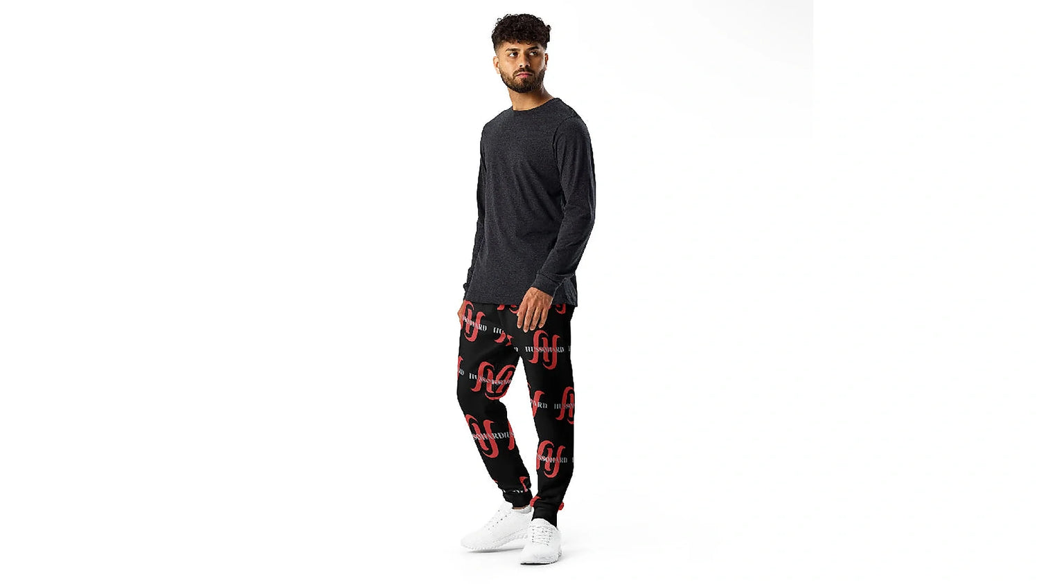 Husso Hard men’s logo joggers for athletic streetwear bottoms