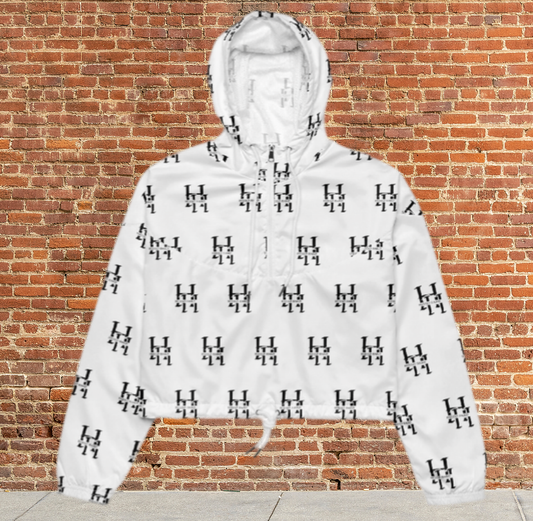 Women's Crop Windbreaker Jacket | Windproof & Stylish zip up | Lightweight Activewear | Gym to Street Style(XS-2X) Husso Hard