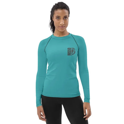 Women’s Surf Rash Guard – Husso Hard Lion Logo (XS–3XL)