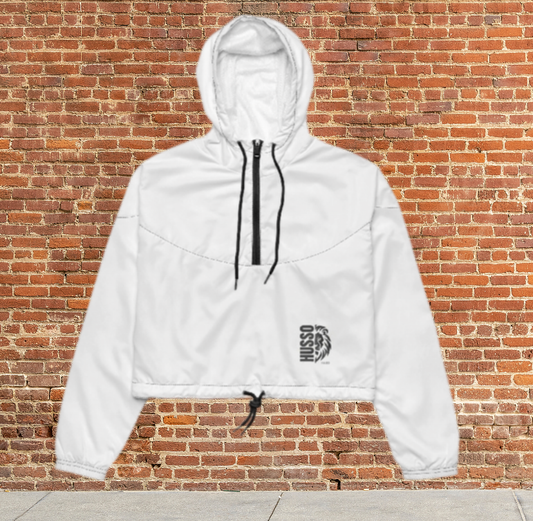 Women's Crop Windbreaker Jacket | Windproof & Stylish zip up | Lightweight Activewear | Gym to Street Style(XS-2X) Husso Hard