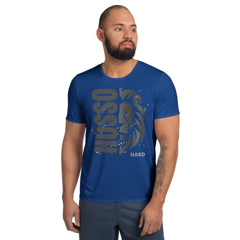 Men's Spandex Athletic Shirt | Sweat-Absorbent & Breathable Fit(XS-3X) Husso Hard