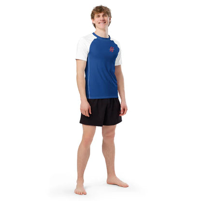 Compression Rash Guard Short Sleeve | Breathable Quick-Dry UV Protection | Train & Swim Ready(XS-6X) Husso Hard Performance wear