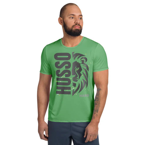 Men's Spandex Athletic Shirt | Sweat-Absorbent & Breathable Fit(XS-3X) Husso Hard
