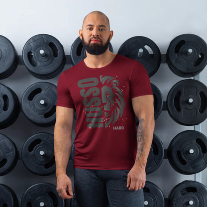 Men's Spandex Athletic Shirt | Sweat-Absorbent & Breathable Fit(XS-3X) Husso Hard