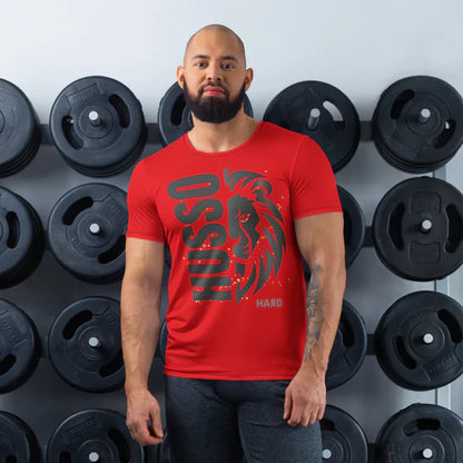 Men's Spandex Athletic Shirt | Sweat-Absorbent & Breathable Fit(XS-3X) Husso Hard