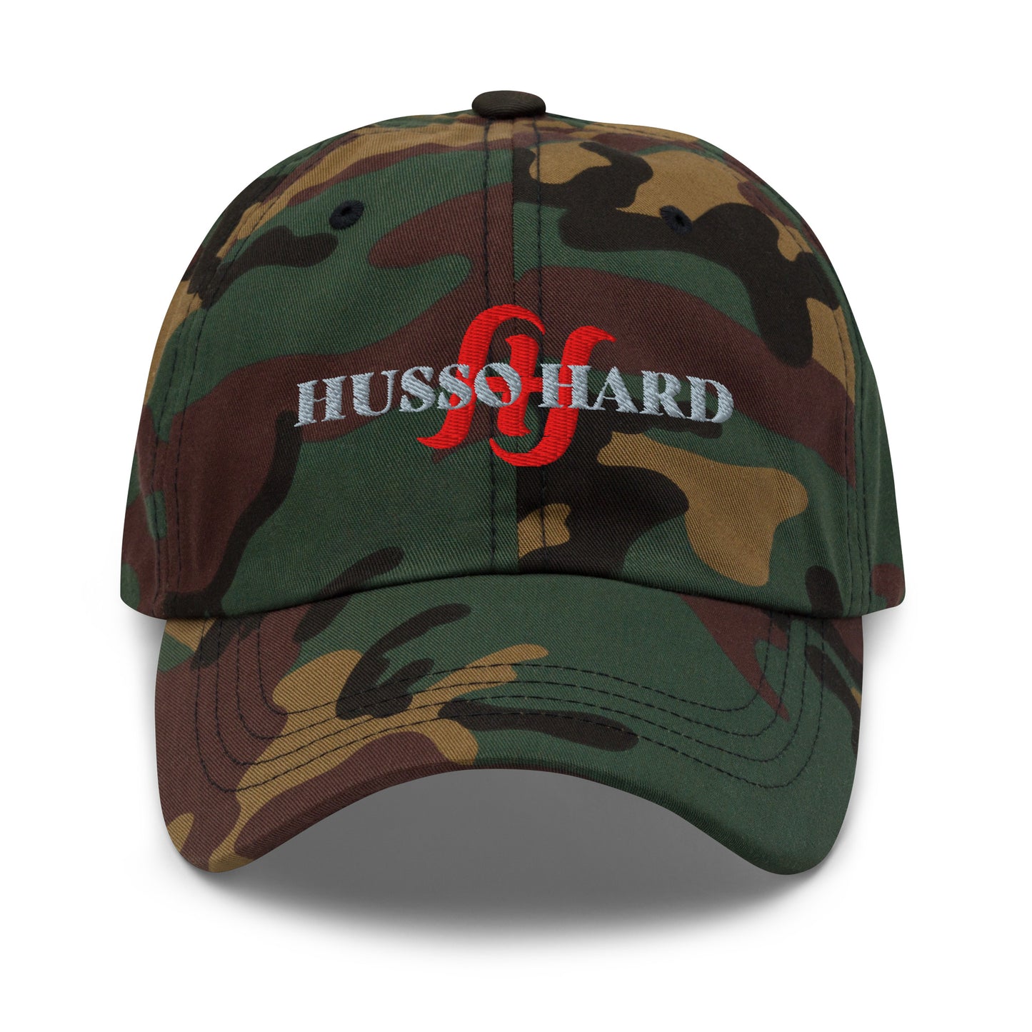 Husso Hard red H Dad hat