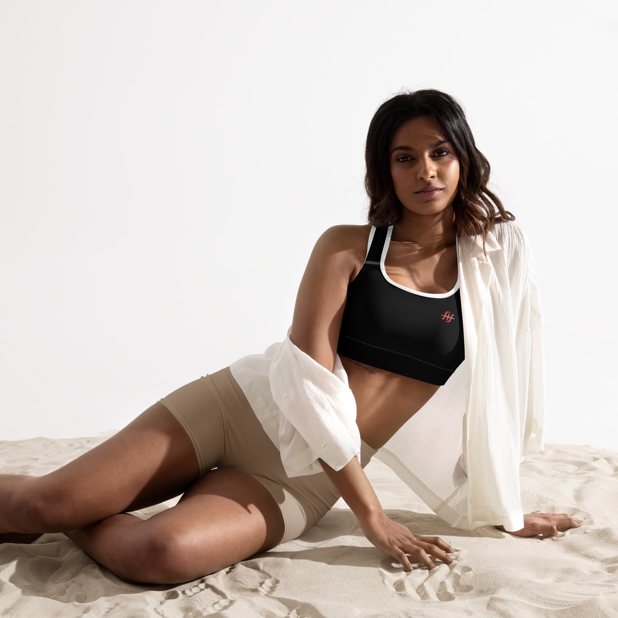 Women Husso Hard red H Sports Bra