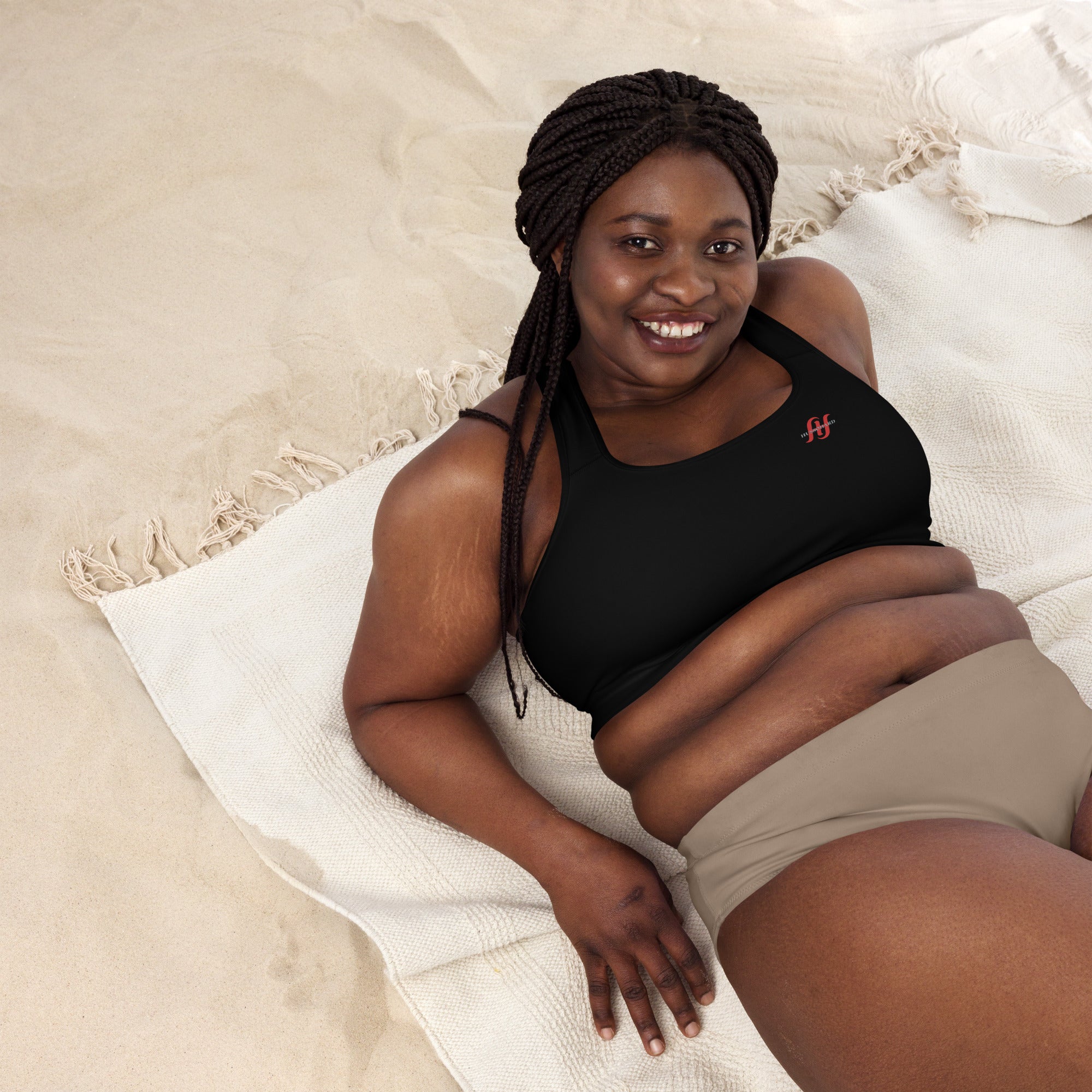 Women Husso Hard red H Sports Bra