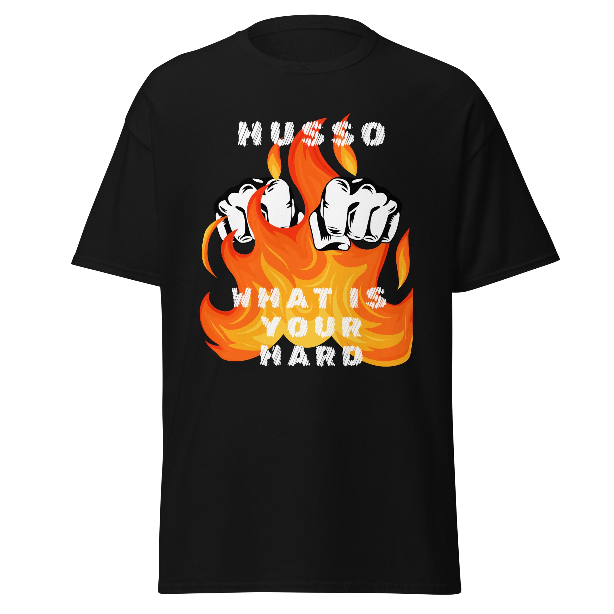 Men Husso Hard flaming hands, classic tee