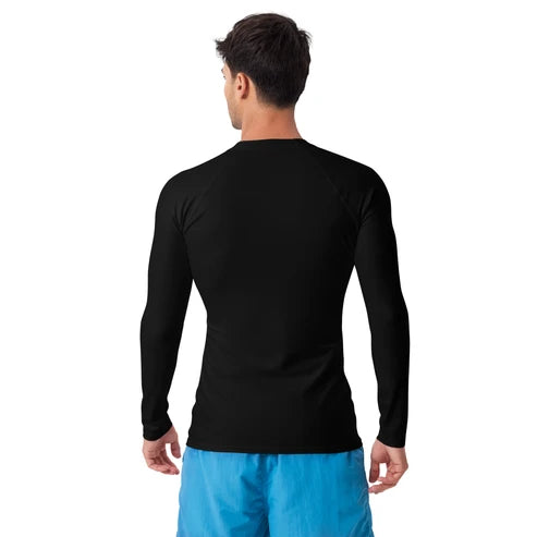 Men’s Lion Graphic Long-Sleeve Rash Guard (XS–3XL)