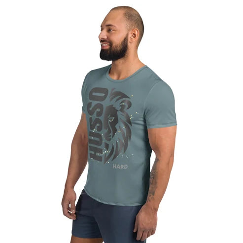 Men’s Lion Graphic Performance Workout Shirt (XS–3XL)