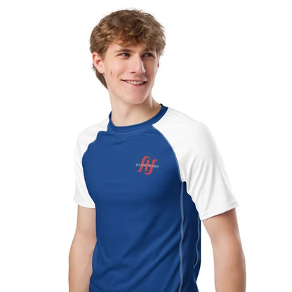 Men’s Red HH Short-Sleeve Compression Rash Guard (2XS–6XL)