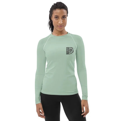 Women’s Surf Rash Guard – Husso Hard Lion Logo (XS–3XL)