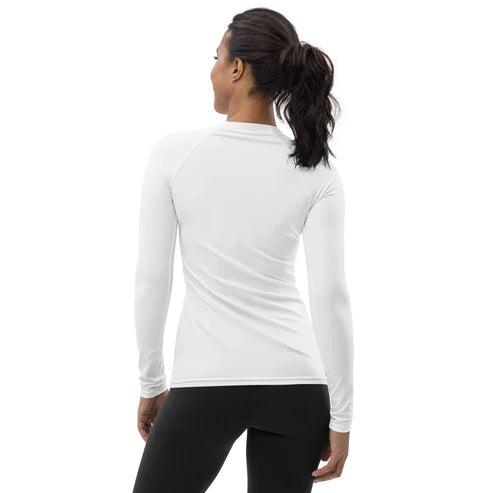 Women’s Long-Sleeve Rash Guard – Curved HH Logo (XS–3XL)
