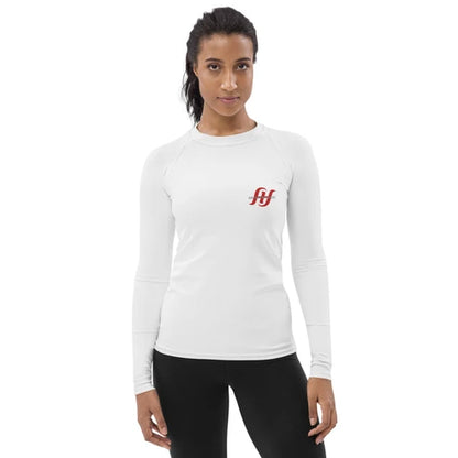 Women’s Long-Sleeve Rash Guard – Curved HH Logo (XS–3XL)