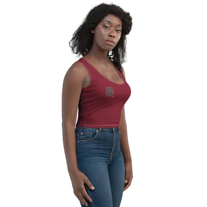 Women’s HUSSO Logo Sleeveless Athletic Crop Top (XS–XL)