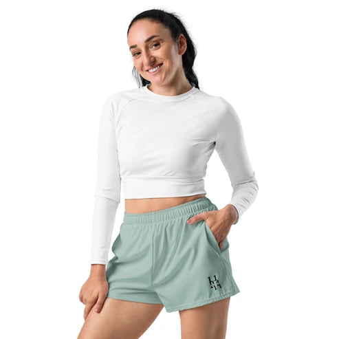 Women’s Black HH Logo Athletic Shorts – Quick-Dry (XS–3XL)