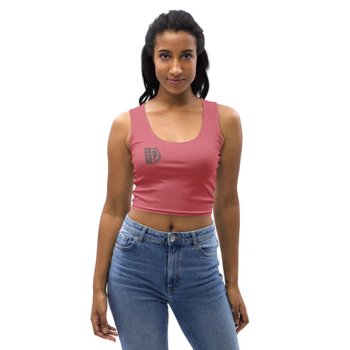 Women’s HUSSO Logo Sleeveless Athletic Crop Top (XS–XL)