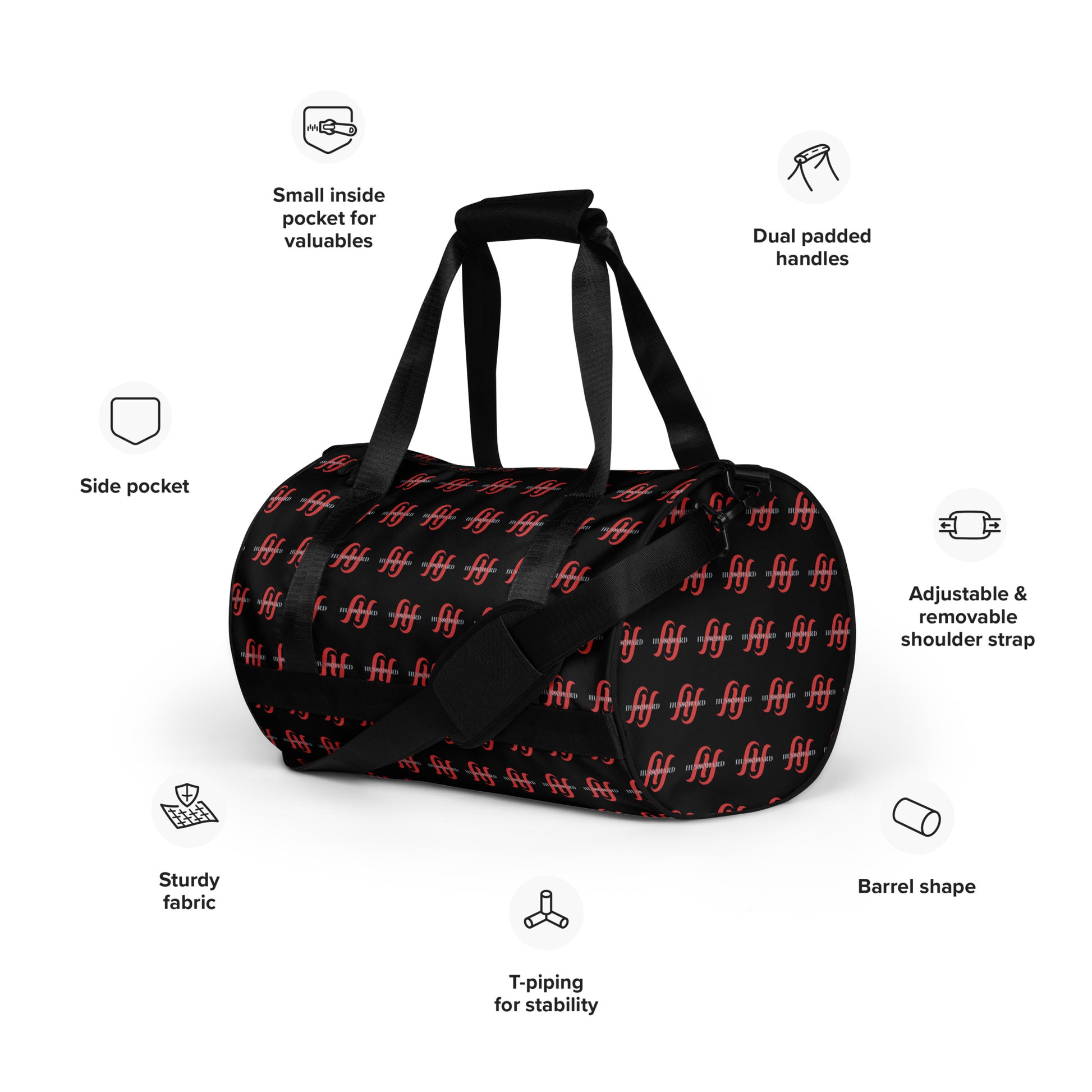 All-Over Print Gym Bag – Durable & Water-Resistant | Husso Hard