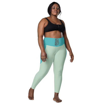 Women’s Half-Face Lion Pocket Leggings (2XS–6X)