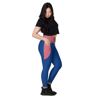 Women’s Half-Face Lion Pocket Leggings (2XS–6X)