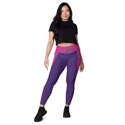 Women’s Half-Face Lion Pocket Leggings (2XS–6X)