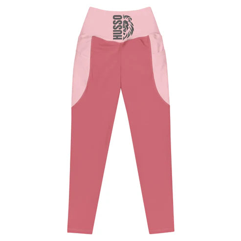 Women’s Half-Face Lion Pocket Leggings (2XS–6X)