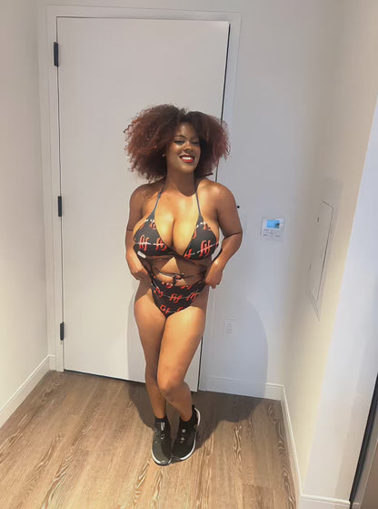 Women's Bikini Set | for the Beach or Pool Party this set will catch eyes and turn headslSupportive Top & High Waist Bottom | For your hot girl Summer days |(2XS-6X) Husso Hard Performance wear