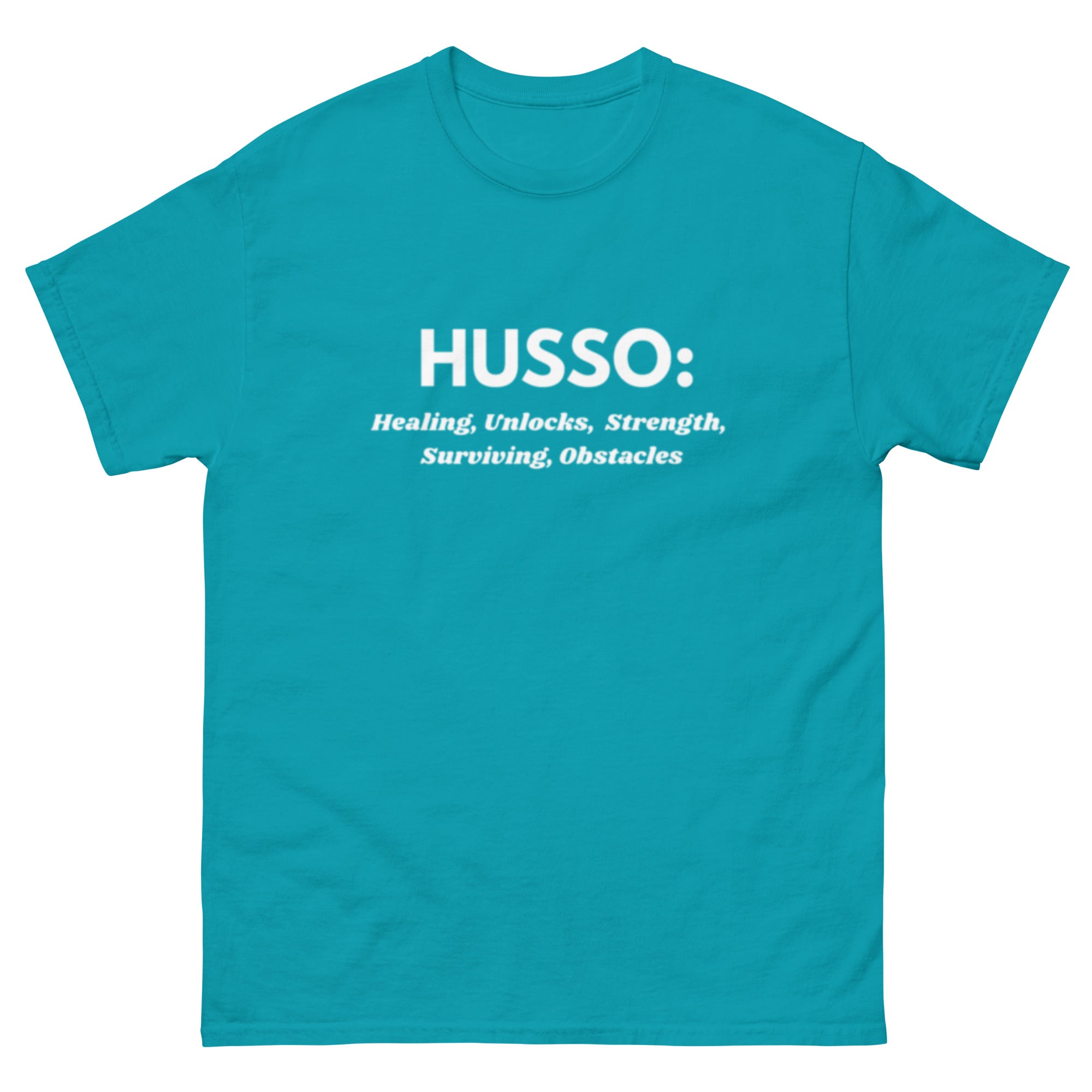 Men's Classic Tee: 100% Cotton Short Sleeve Tee | Husso Hard