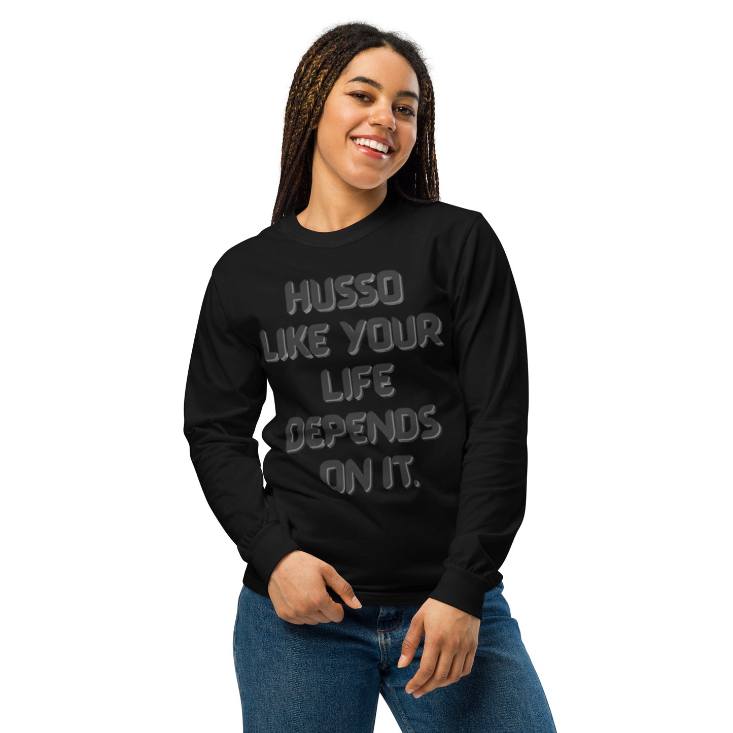 Women's Long-Sleeve Shirt | Garment-Dyed Shirt | Husso Hard