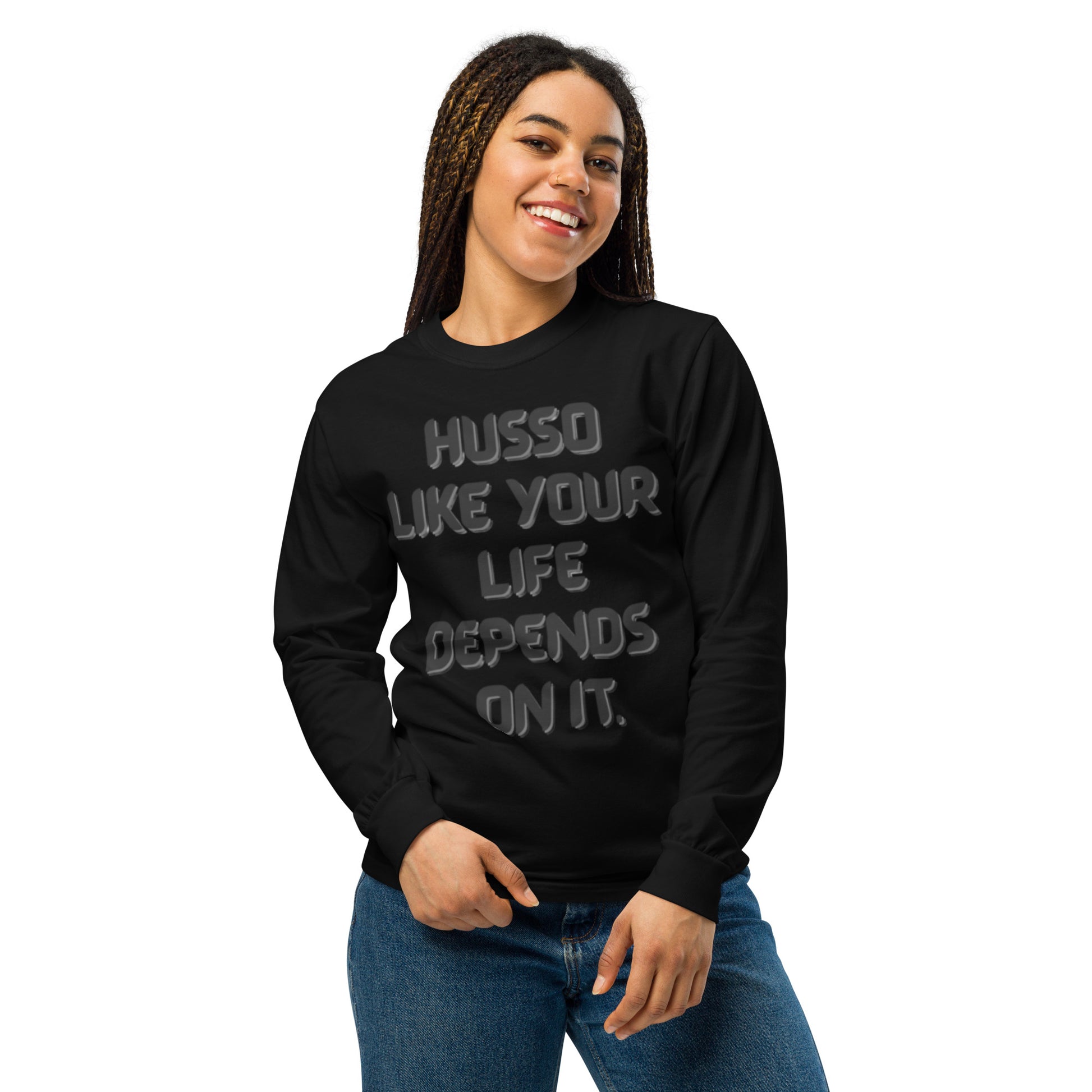 Women's Long-Sleeve Shirt | Garment-Dyed Shirt | Husso Hard