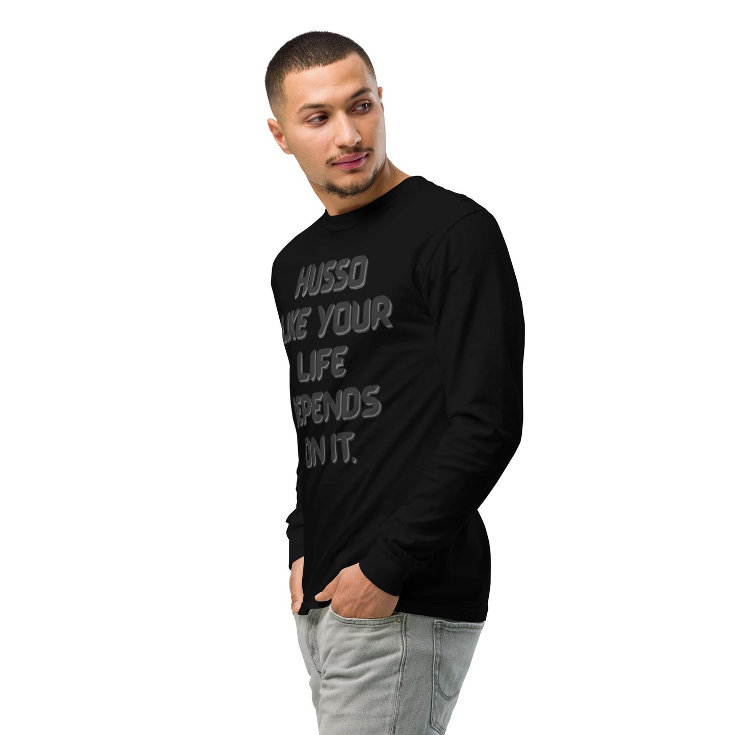 Men's Long-Sleeve Shirt | Garment-Dyed Shirt | Husso Hard