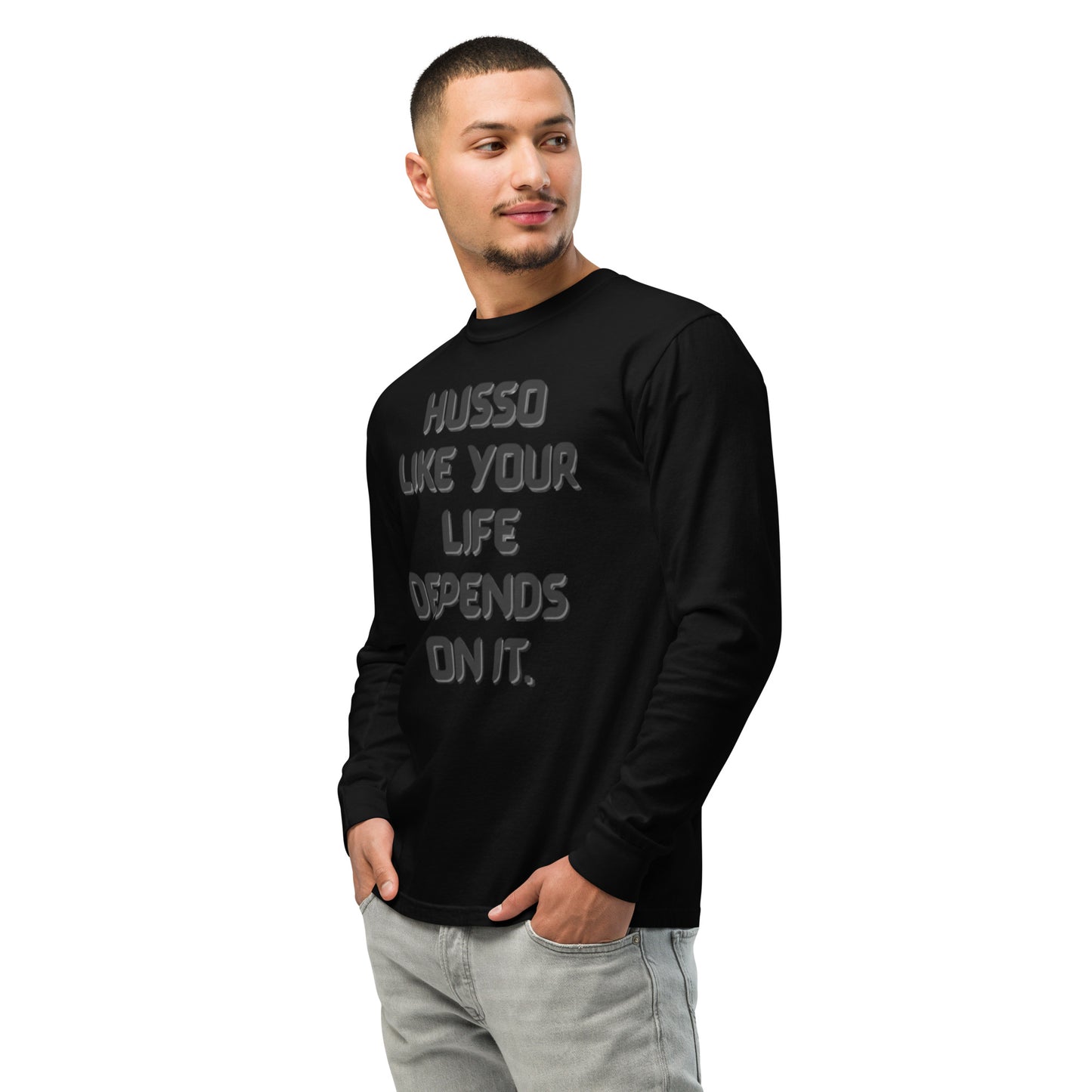 Men's Long-Sleeve Shirt | Garment-Dyed Shirt | Husso Hard