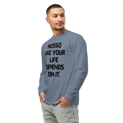 Men's Long-Sleeve Shirt | Garment-Dyed Shirt | Husso Hard