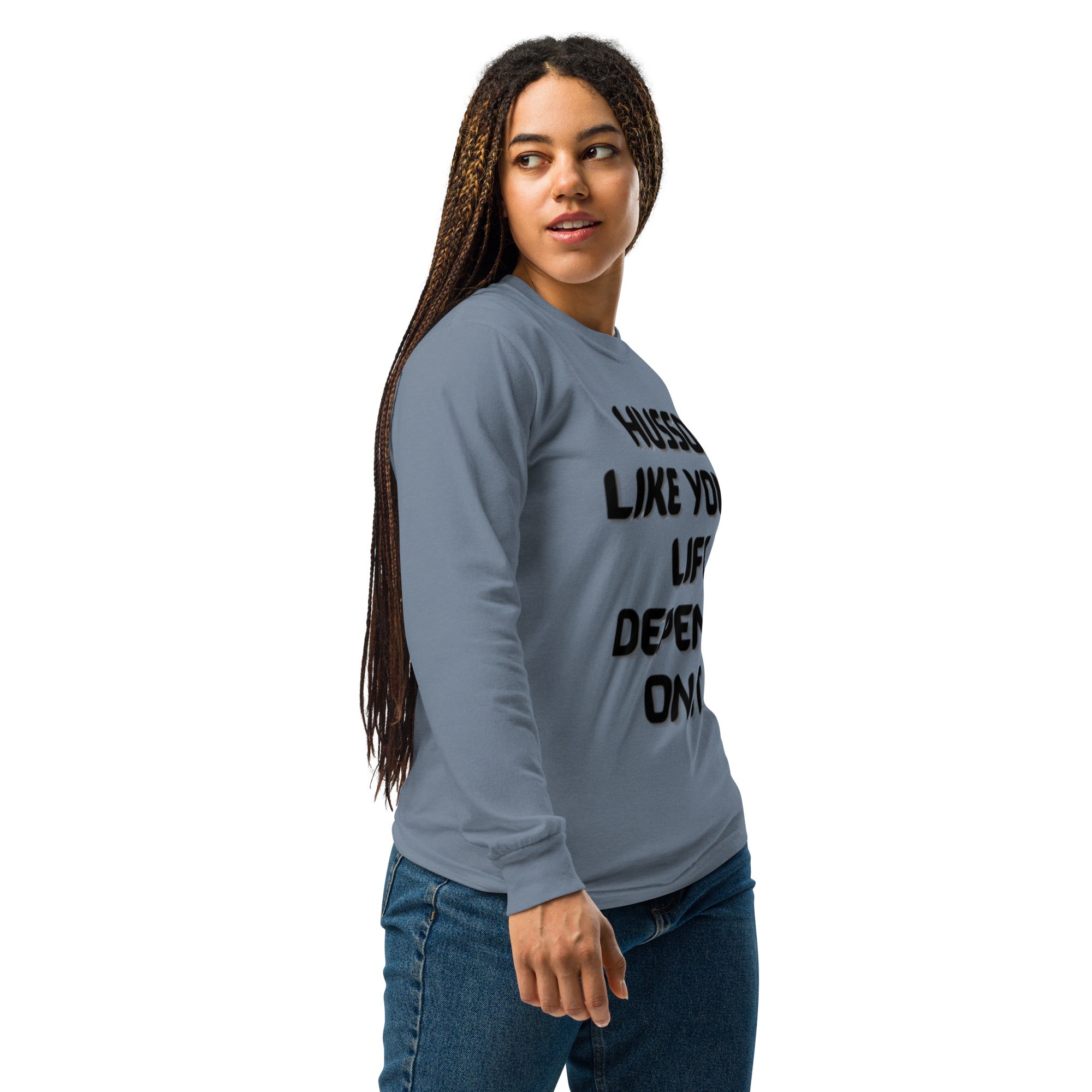 Women's Long-Sleeve Shirt | Garment-Dyed Shirt | Husso Hard