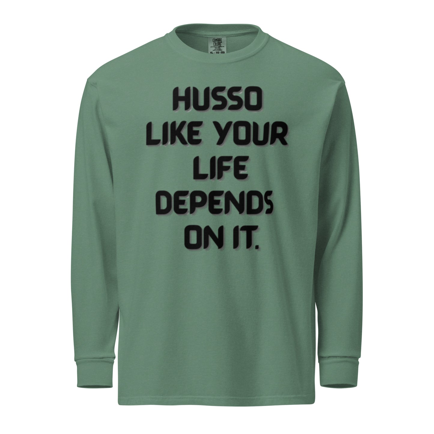 Men's Long-Sleeve Shirt | Garment-Dyed Shirt | Husso Hard