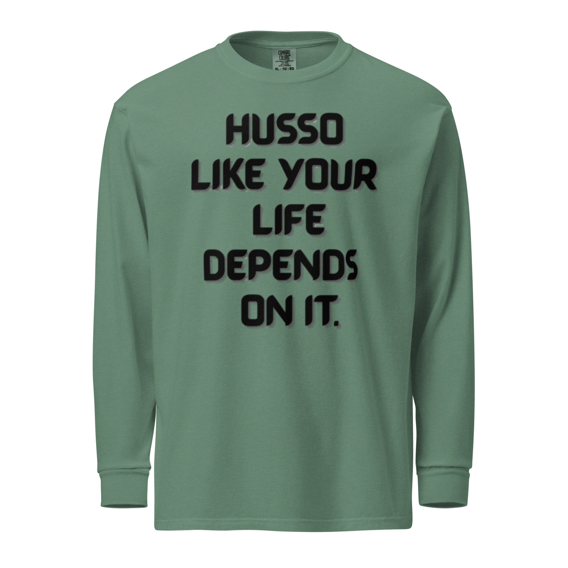 Men's Long-Sleeve Shirt | Garment-Dyed Shirt | Husso Hard