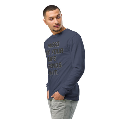 Men's Long-Sleeve Shirt | Garment-Dyed Shirt | Husso Hard
