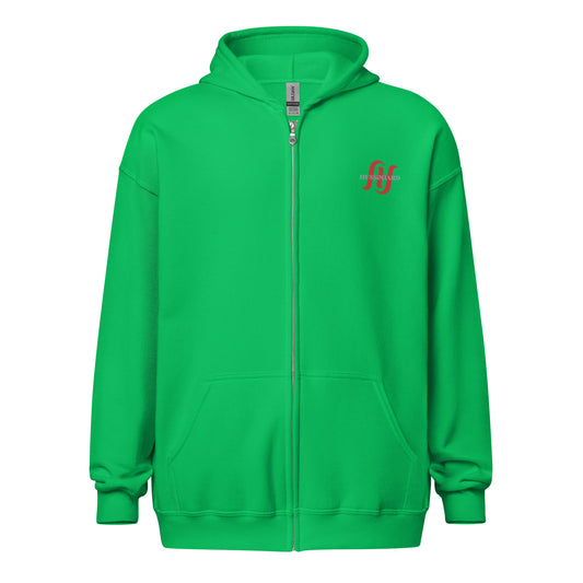 Men's Zip-up Hoodie: Melting Rose Zip Print | Husso Hard