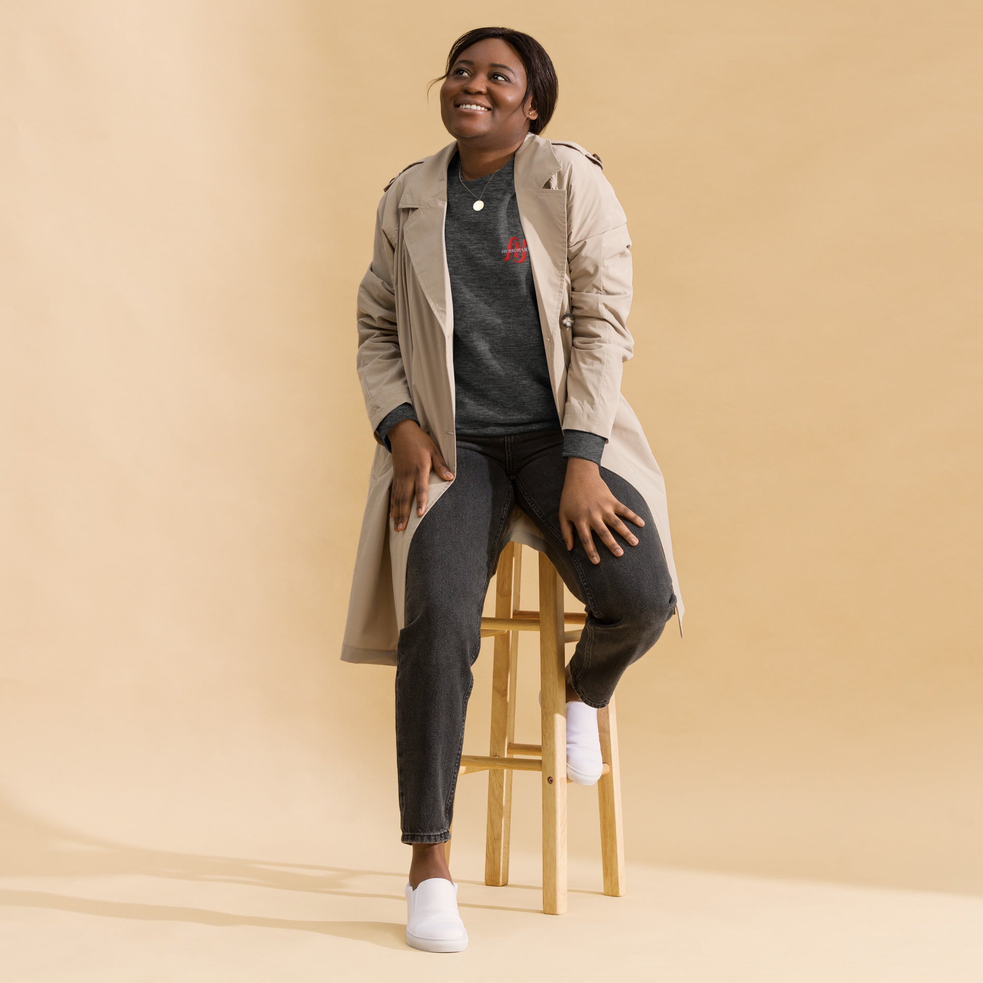 Women's Premium Sweatshirt: Crewneck Sweatshirt | Husso Hard