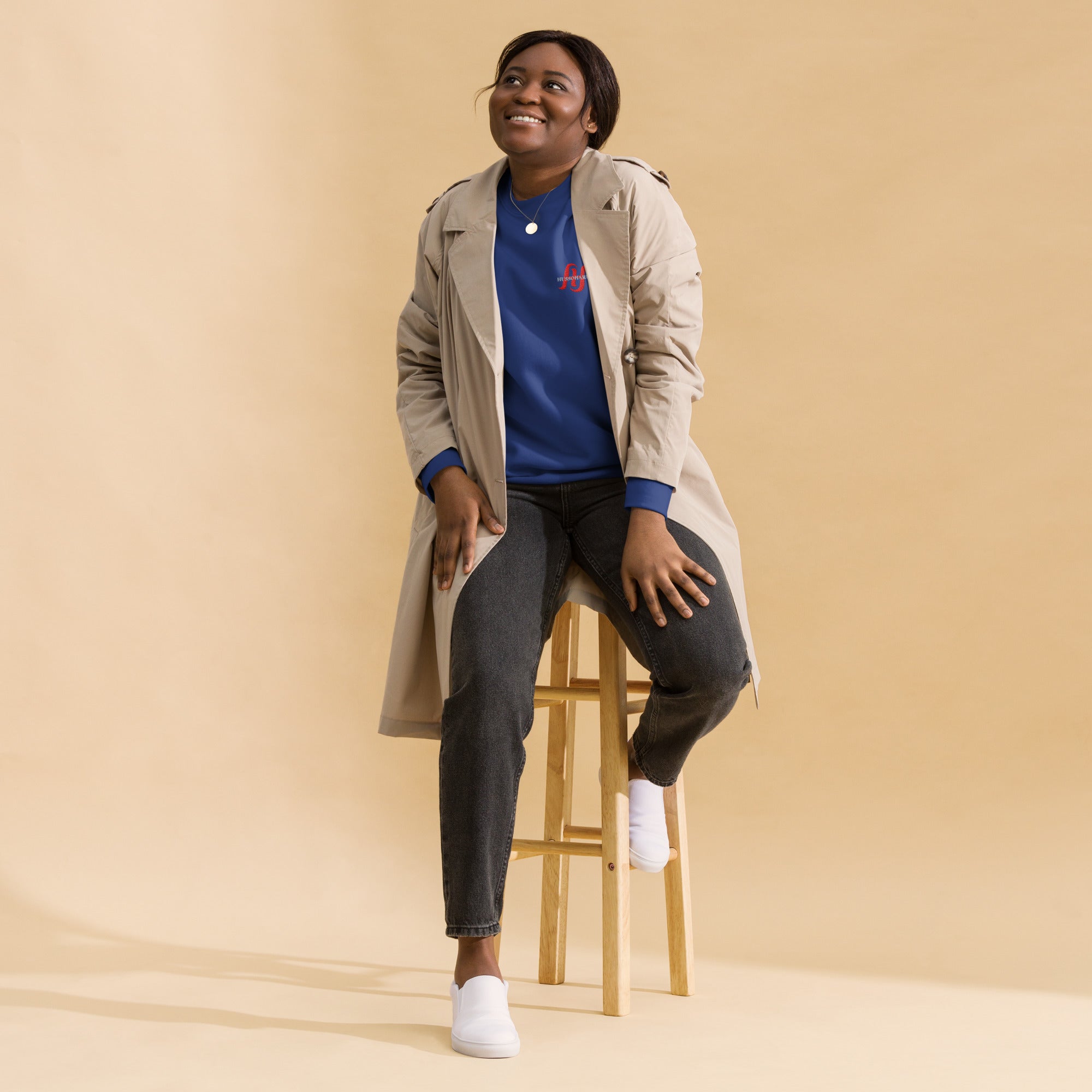 Women's Premium Sweatshirt: Crewneck Sweatshirt | Husso Hard